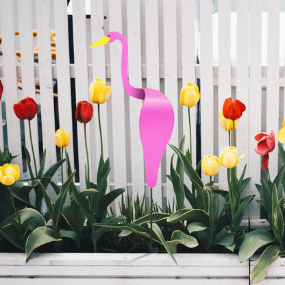 Whimsical Garden Flamingo Spinner | Decorative Wind Indicator