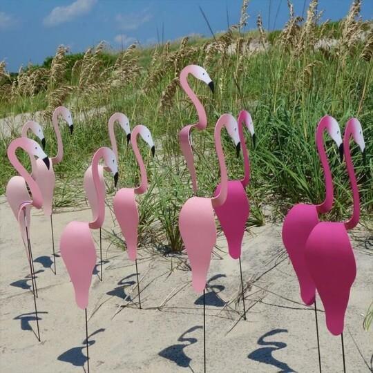 Whimsical Garden Flamingo Spinner | Decorative Wind Indicator
