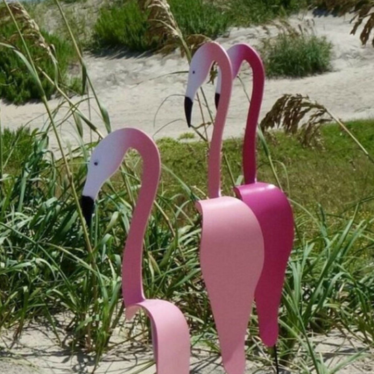 Whimsical Garden Flamingo Spinner | Decorative Wind Indicator