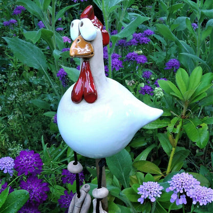 Charming Garden Rooster Sculpture for Outdoor Decor