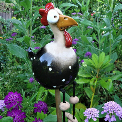 Charming Garden Rooster Sculpture for Outdoor Decor