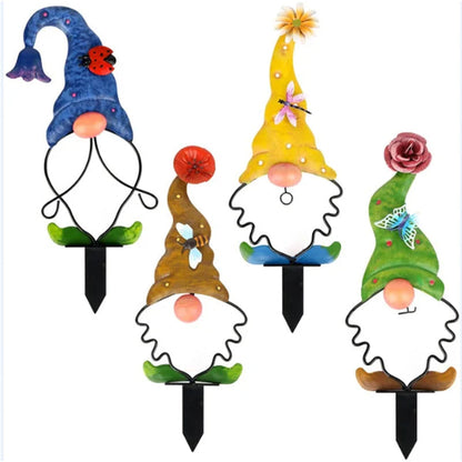 Colorful Metal Garden Gnomes for Year-Round Charm