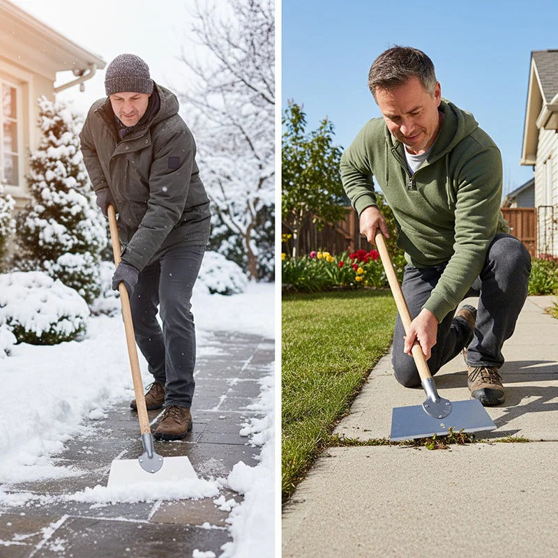 Effortless Weeding Tool | Wide Steel Blade for Quick Cleaning