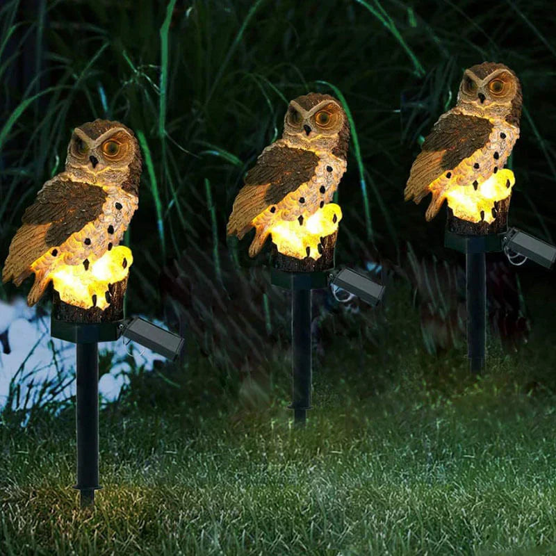 Solar Garden Owl Light | Automatic Outdoor Decoration
