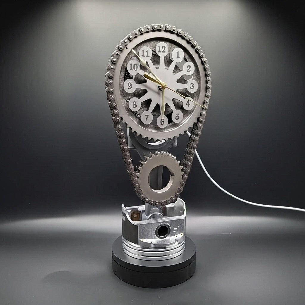 Industrial Elegance – Captivating Kinetic Timepiece
