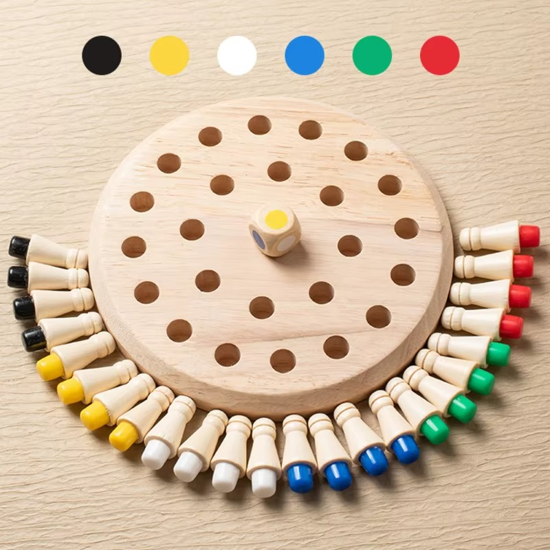 Memory Game | Wooden Focus Challenge with Dice | Boosts Concentration and Recall