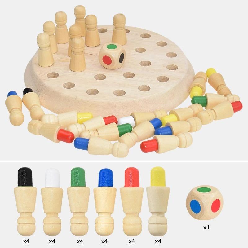Memory Game | Wooden Focus Challenge with Dice | Boosts Concentration and Recall