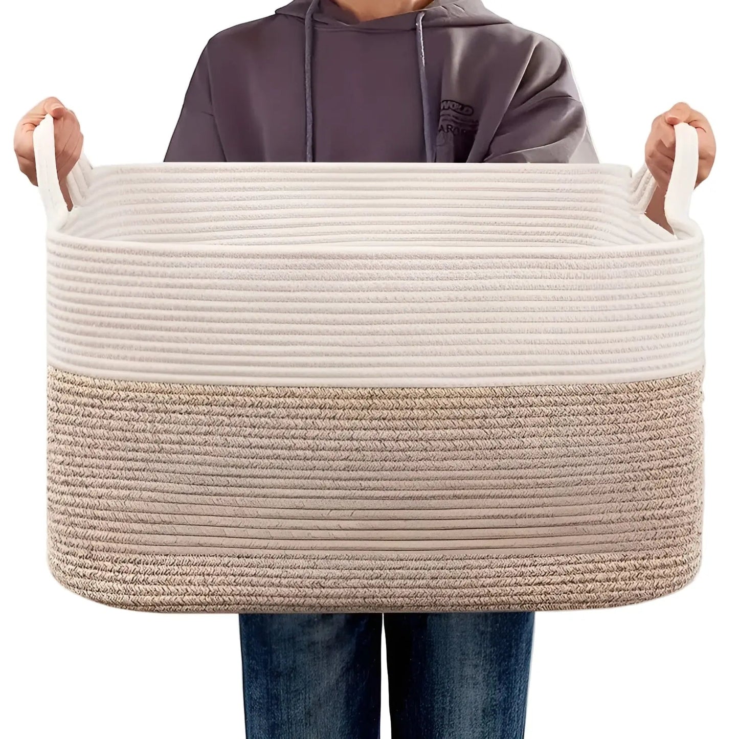 Stylish Storage Basket | Durable Woven Design | Easy Carry Handles