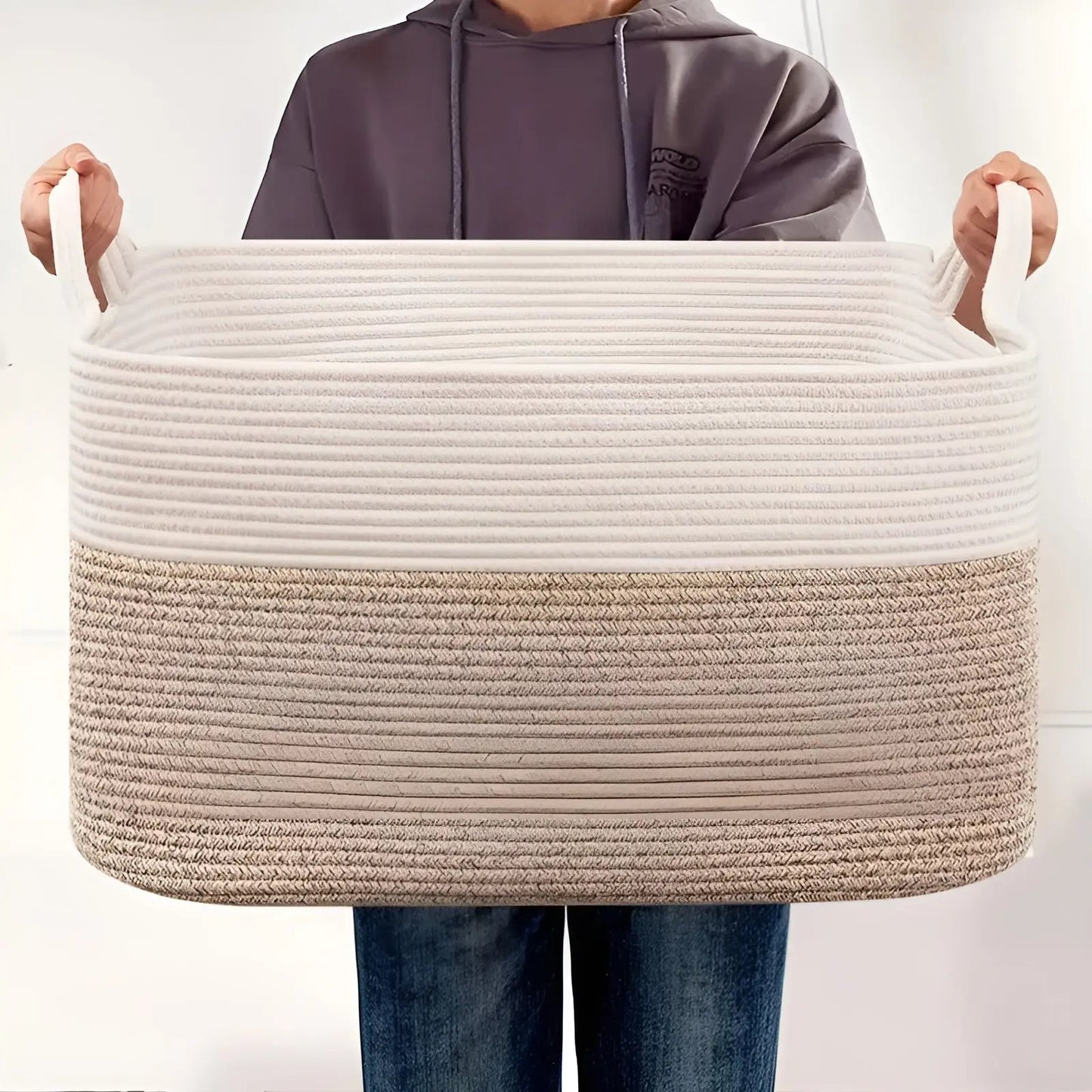 Stylish Storage Basket | Durable Woven Design | Easy Carry Handles