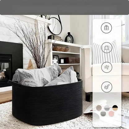 Stylish Storage Basket | Durable Woven Design | Easy Carry Handles
