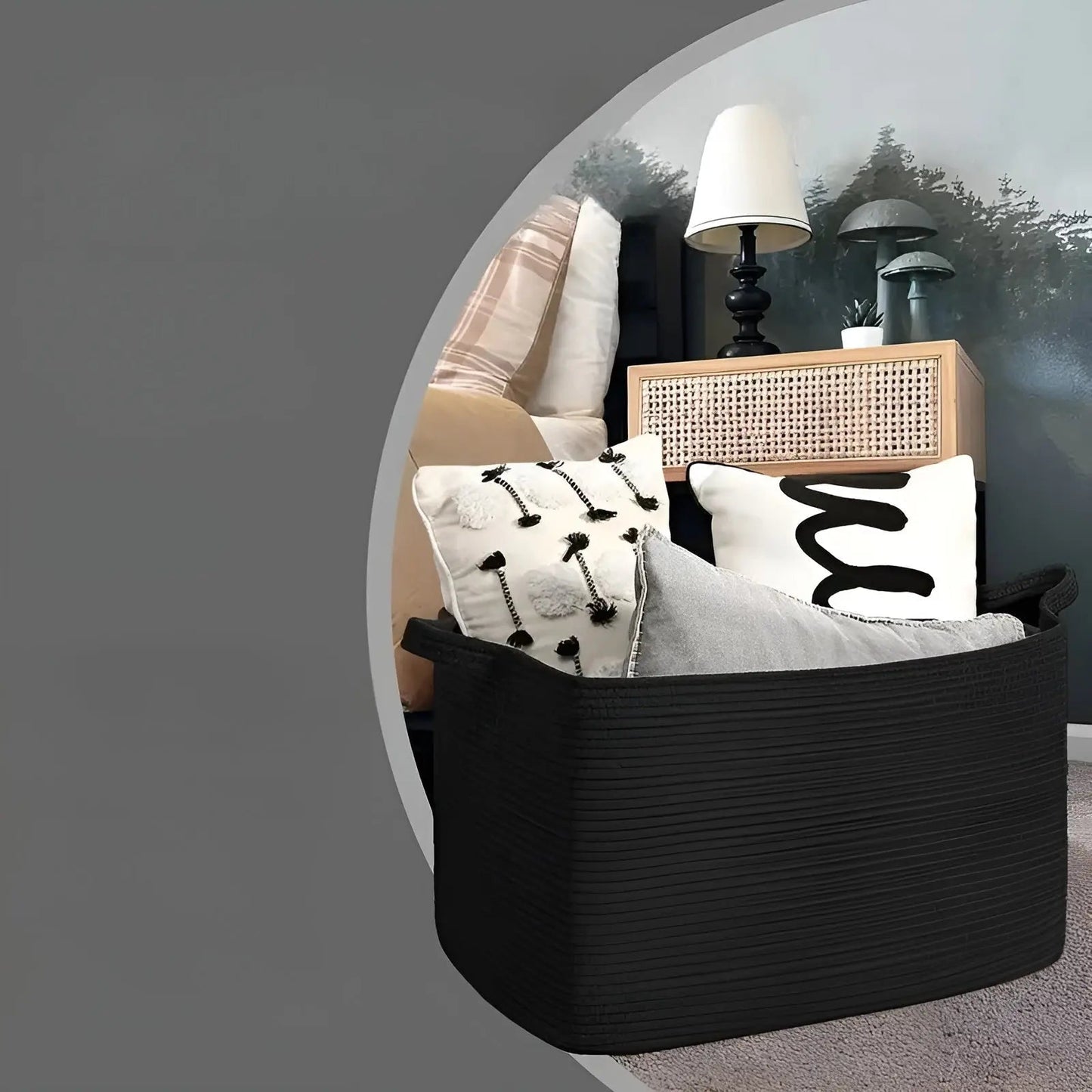 Stylish Storage Basket | Durable Woven Design | Easy Carry Handles