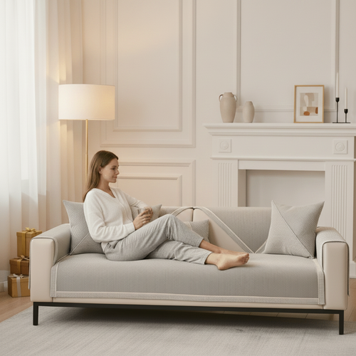 Daily Home Use Sofa Protector with Secure Fit Cover