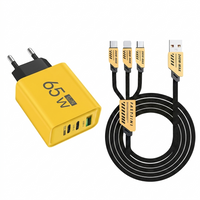 65W + 1.2 m 3-in-1 data cable