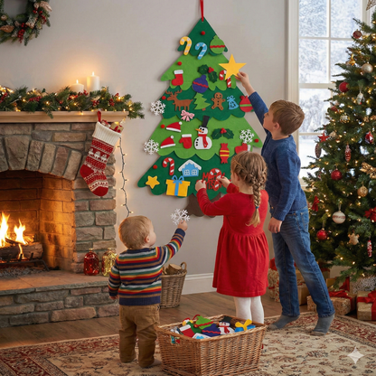 Felt Christmas Tree - Montessori Style Decoration