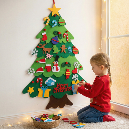 Felt Christmas Tree - Montessori Style Decoration