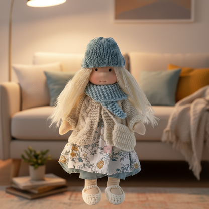 Handcrafted Waldorf Inspired Doll for Creative Play