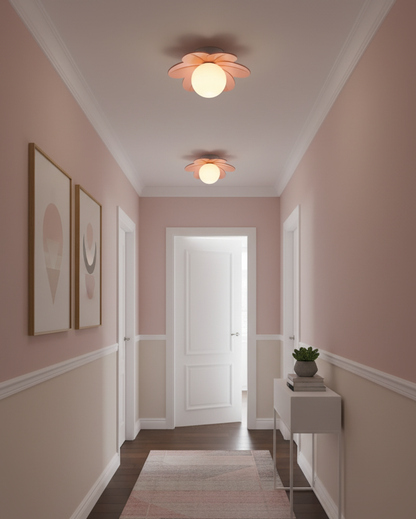 Ceiling Lights with Floral Design for Charming Ambiance