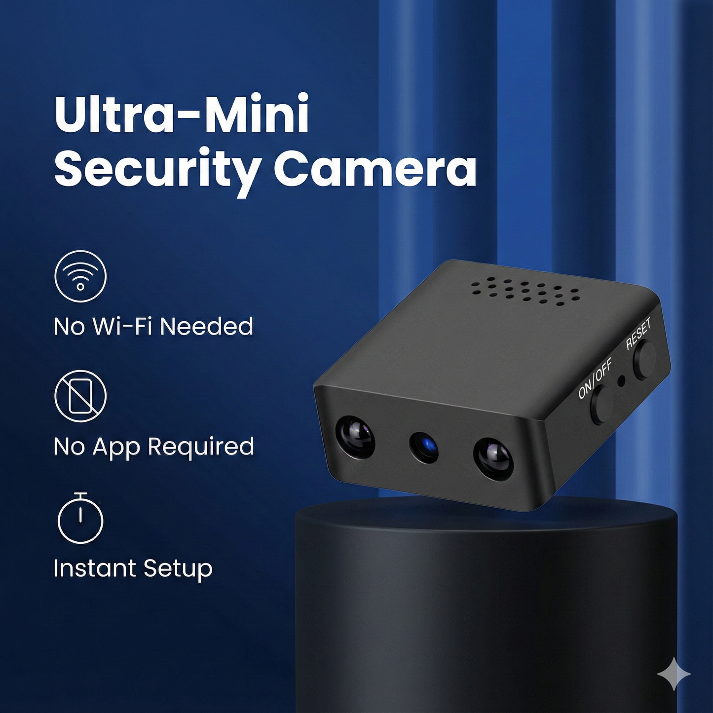 Compact High-Definition Surveillance Camera with Infrared Night Vision