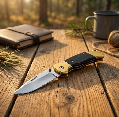 Precision Folding Knife with Assisted Opening | 3.75" Blade & Textured Grip | Corrosion-Resistant, Secure Lock, Ideal for Outdoor and Everyday Use