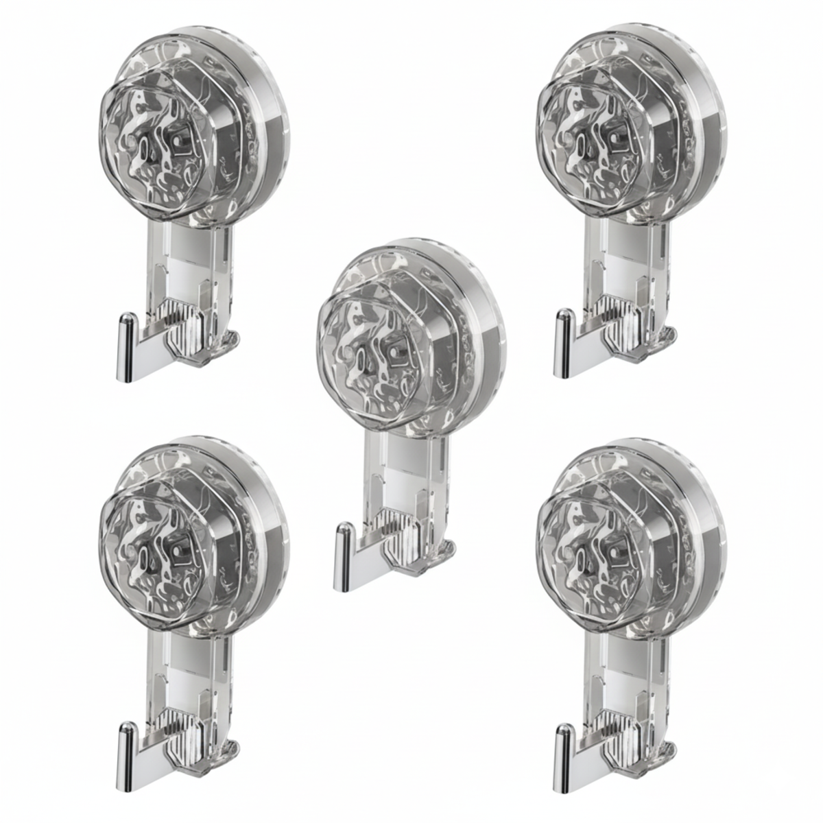 Self-Adhesive Suction Hooks – No-Drill Wall Mount for Kitchen & Bathroom