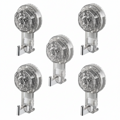 Self-Adhesive Suction Hooks – No-Drill Wall Mount for Kitchen & Bathroom