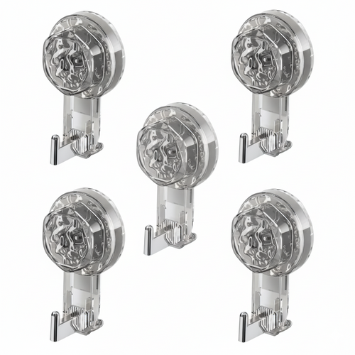 Self-Adhesive Suction Hooks – No-Drill Wall Mount for Kitchen & Bathroom