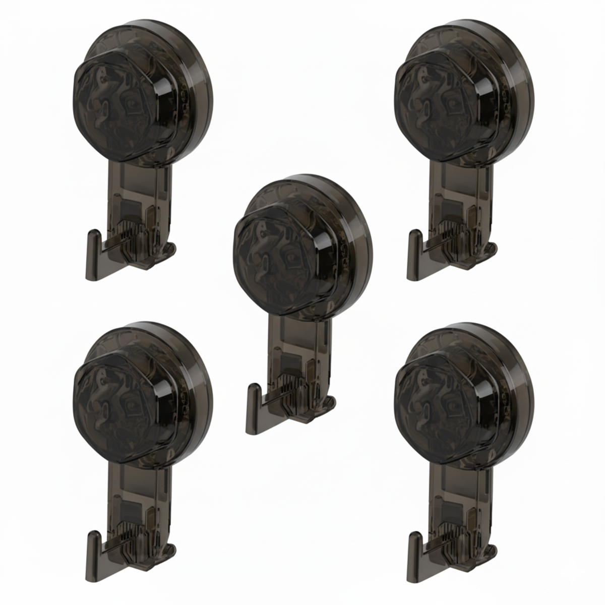 Self-Adhesive Suction Hooks – No-Drill Wall Mount for Kitchen & Bathroom