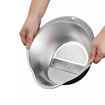 Stainless Steel Colander and Strainer Bowl for Kitchen Washing