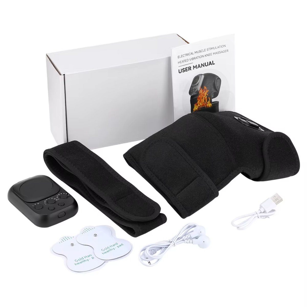 Knee Brace with Electric Heating for Pain Alleviation