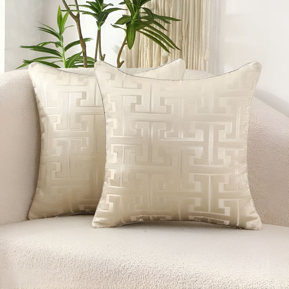 Chic Modern Geometric Throw Pillow Cover