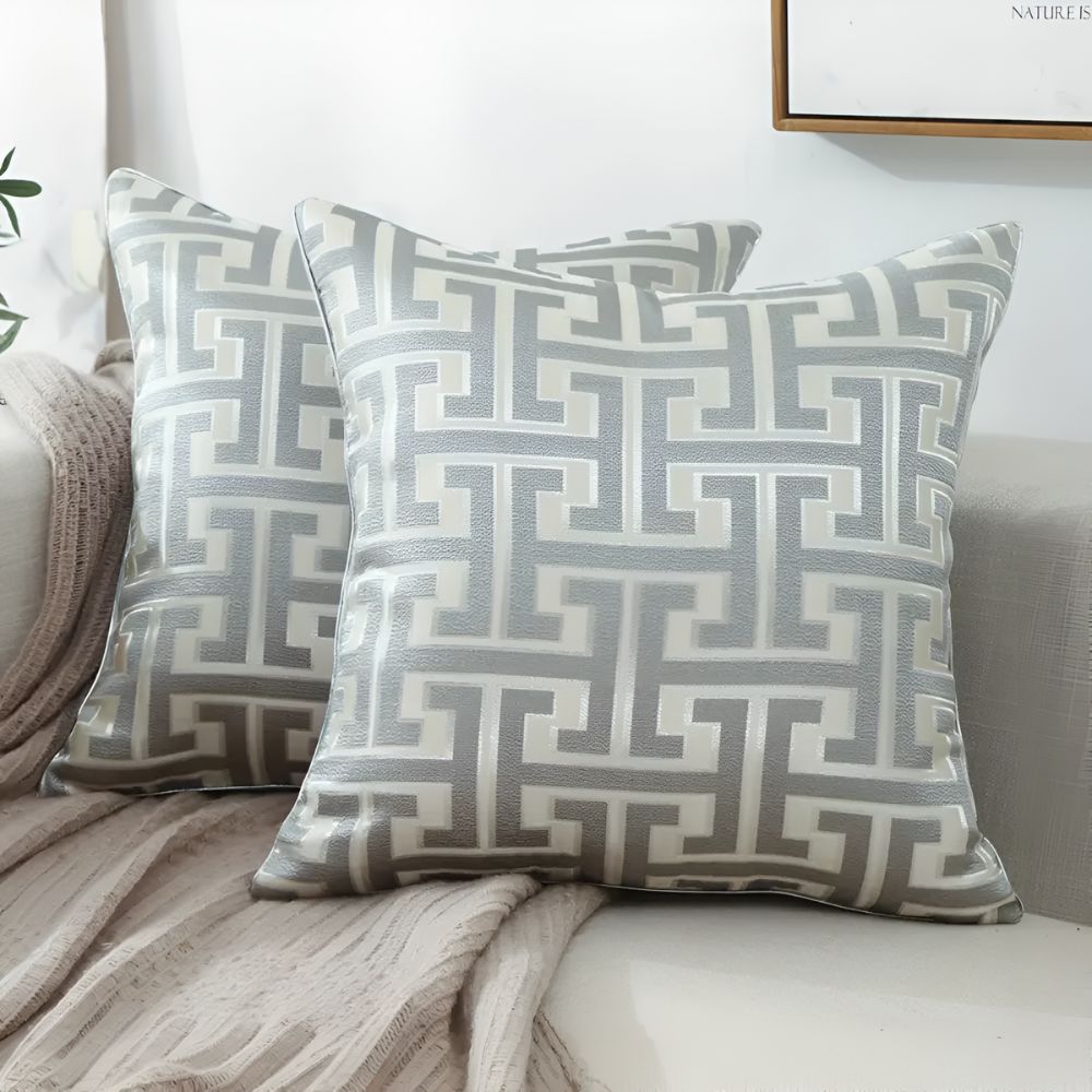 Chic Modern Geometric Throw Pillow Cover