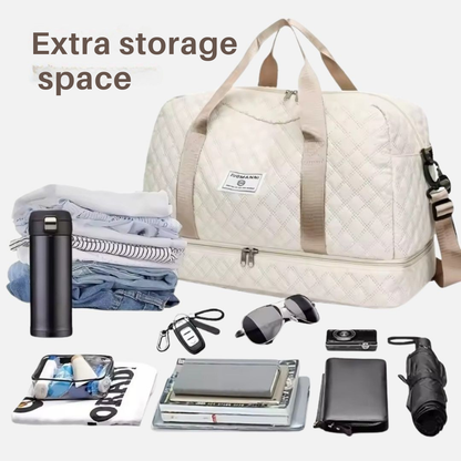 TravelMate Duffel Bag with Separate Shoe Compartment