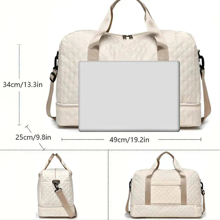 TravelMate Duffel Bag with Separate Shoe Compartment