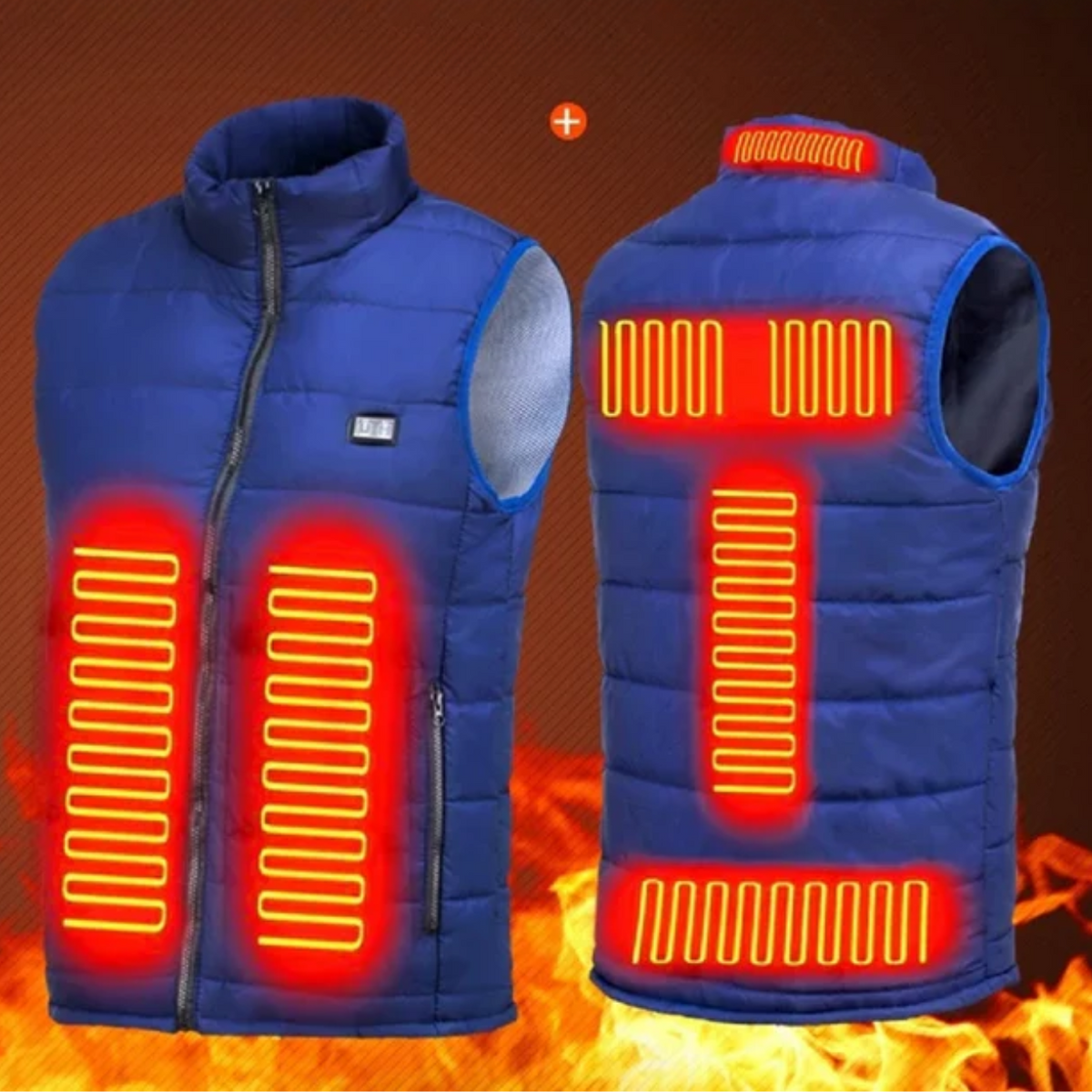 Insulated Winter Vest with Heating Feature