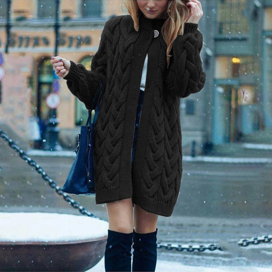 CozyChic Cardigan - Long, Relaxed Knit Sweater