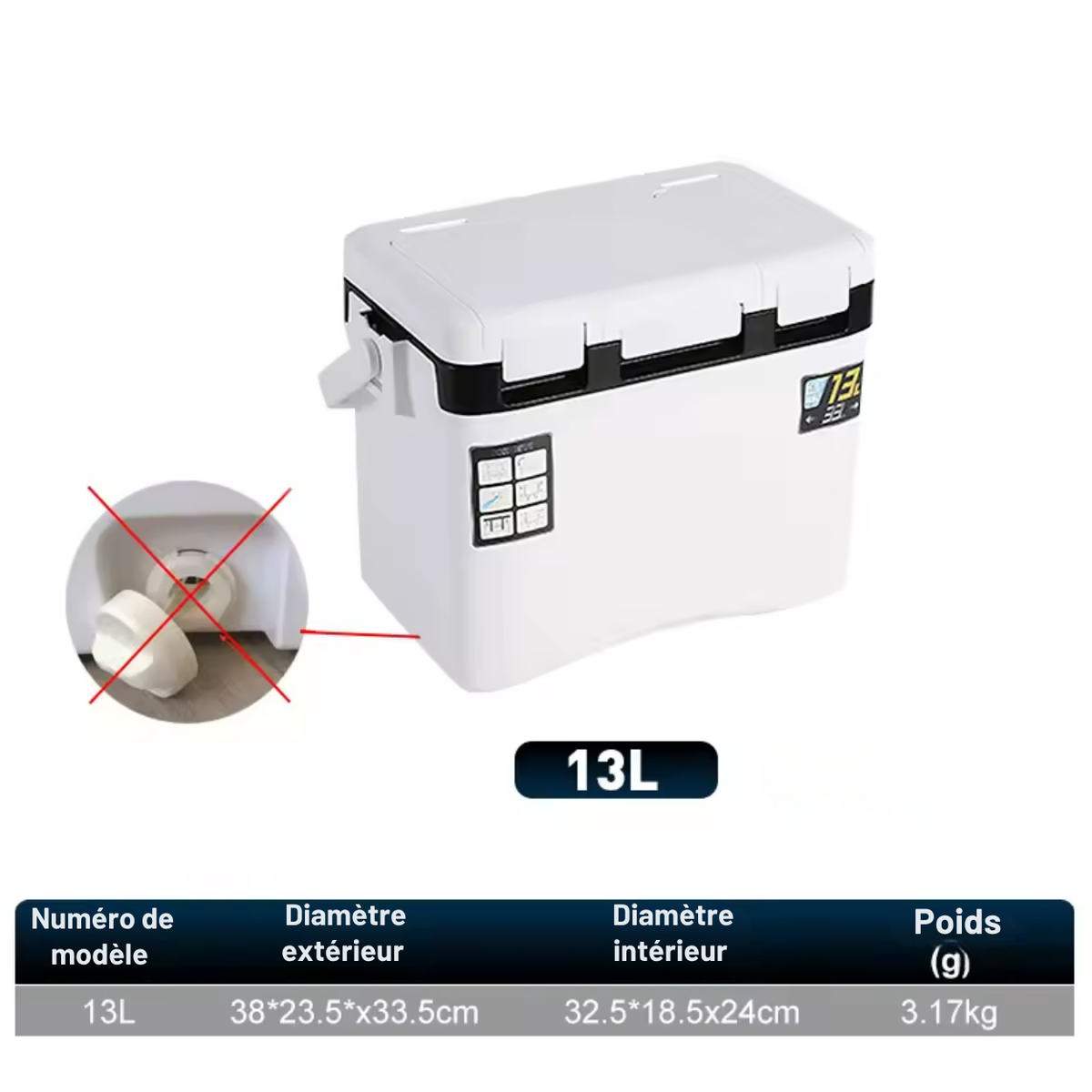 Durable Fishing Cooler with Insulation
