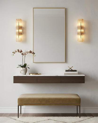 Textured Glass Design Wall Sconces for Elegant Lighting