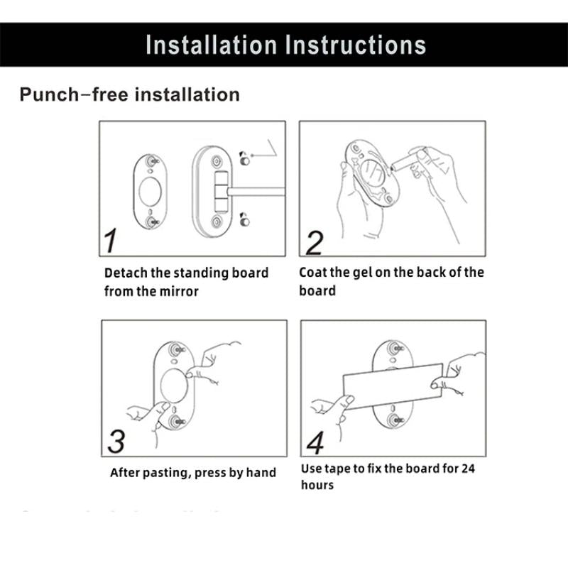 Luminous Luxe Touch-Activated Vanity Mirror with 360° Rotation
