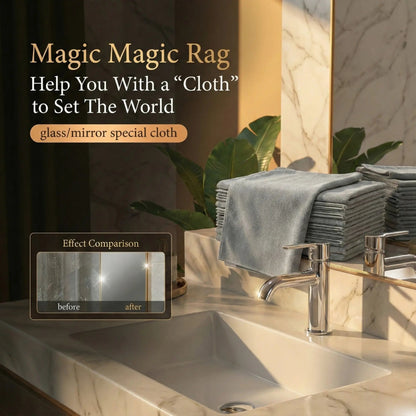 Streak-Free Microfiber Cloths for Crystal Clear Glass