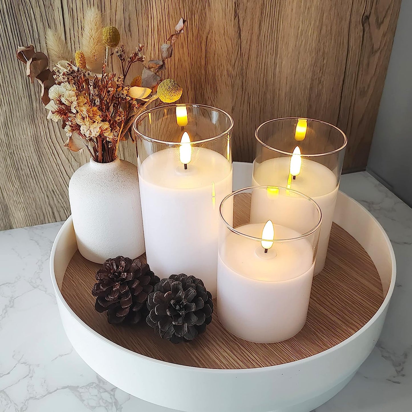 LED Candle Set for Creating a Safe and Cozy Atmosphere