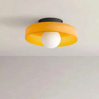 Illuminara - Modern Flush Mount Ceiling Lamp with Glass Cover