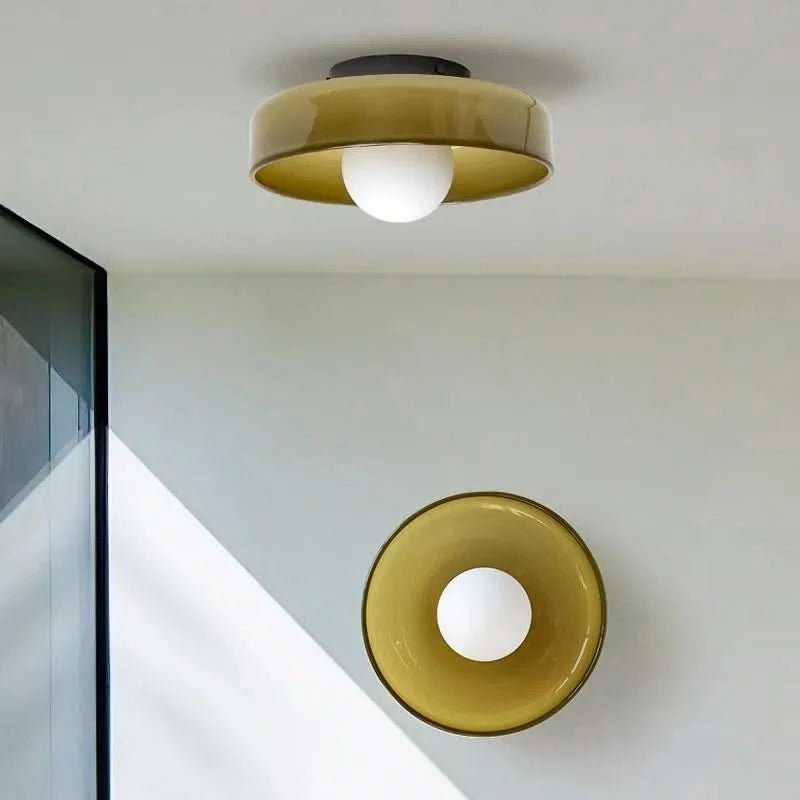 Illuminara - Modern Flush Mount Ceiling Lamp with Glass Cover