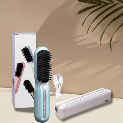 Wireless Hair Straightening Brush | Effortless Shine & Style