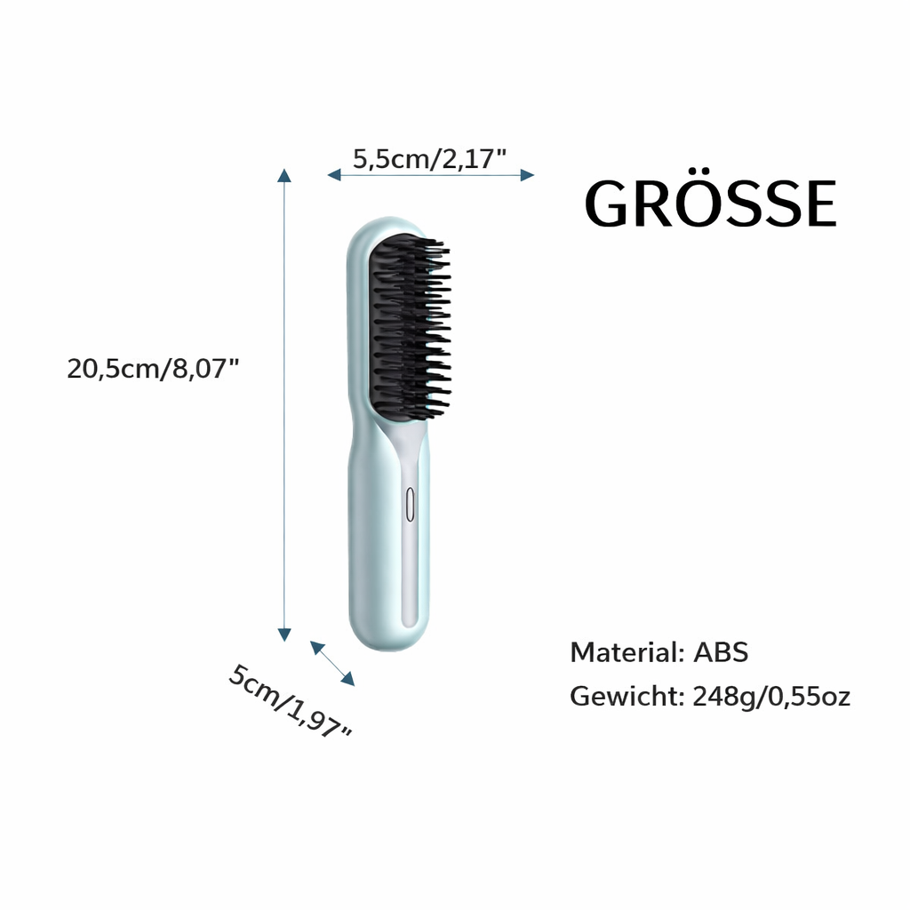 Wireless Hair Straightening Brush | Effortless Shine & Style