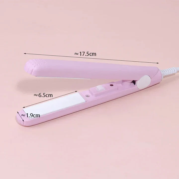 Compact Hair Styler | 2-in-1 Curling and Straightening Tool