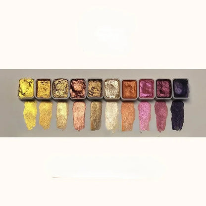 LumiPearl Shimmer Pigments | 10 or 20 Colors | Concentrated Mineral Powder | Watercolor & Art Paints | Intense Pearl Finish
