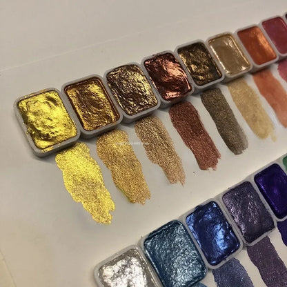 LumiPearl Shimmer Pigments | 10 or 20 Colors | Concentrated Mineral Powder | Watercolor & Art Paints | Intense Pearl Finish
