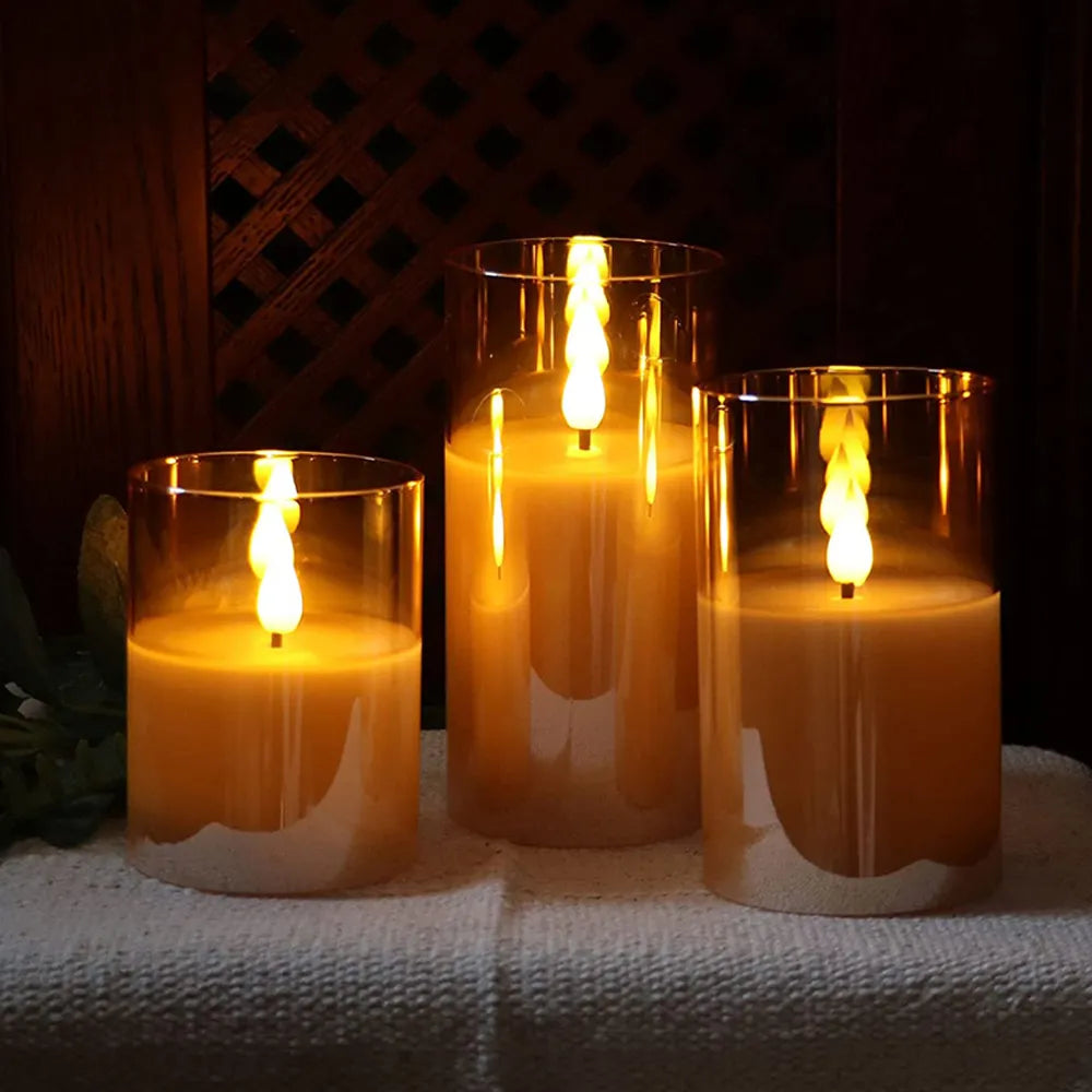 Flickering LED Candle Set - Flameless with Remote Control