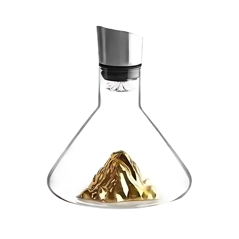 Lead-Free Crystal Wine Decanter with Quick Aeration and Filtration