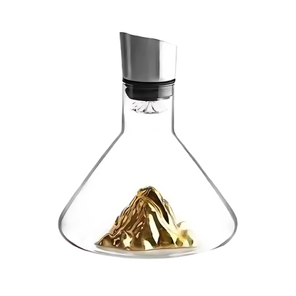 Lead-Free Crystal Wine Decanter with Quick Aeration and Filtration